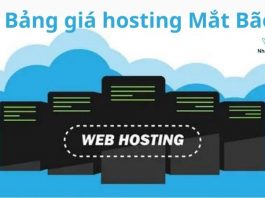 Bảng giá hosting Mắt Bão và những lưu ý khi chọn hosting