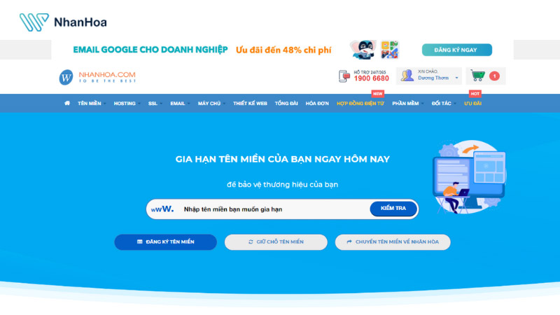 Cách gia hạn hosting trực tuyến